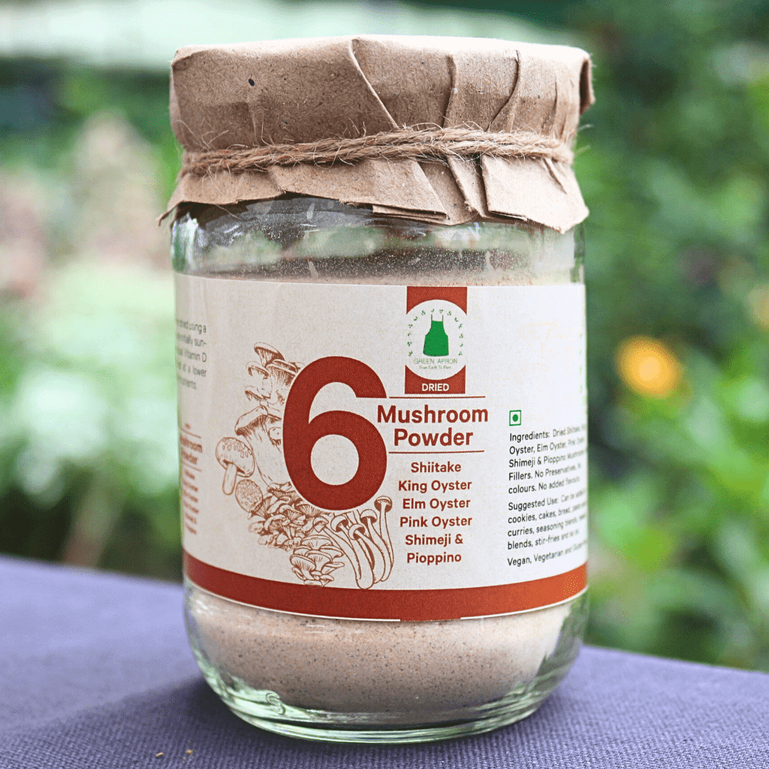 6 Species Mushroom Powder Blend Green Apron India