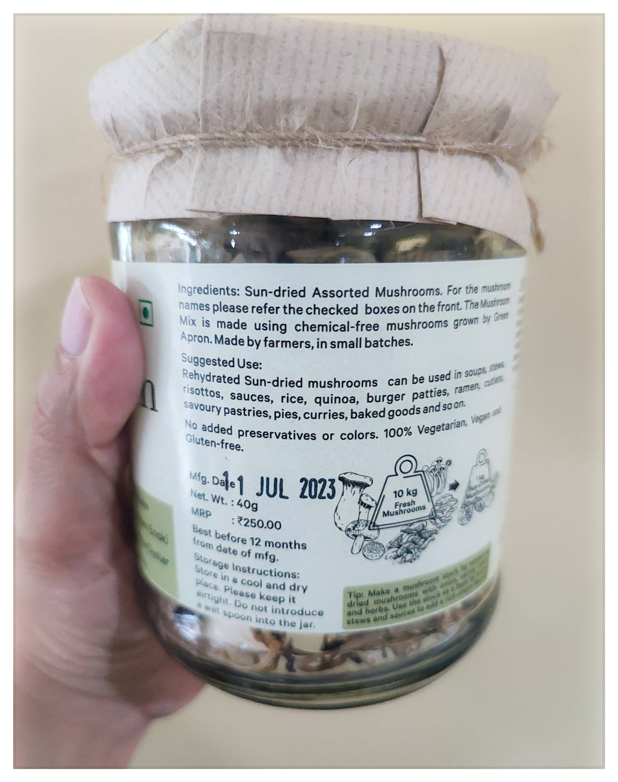 Dried Mushroom Medley- Farmer's Pick - Green Apron India
