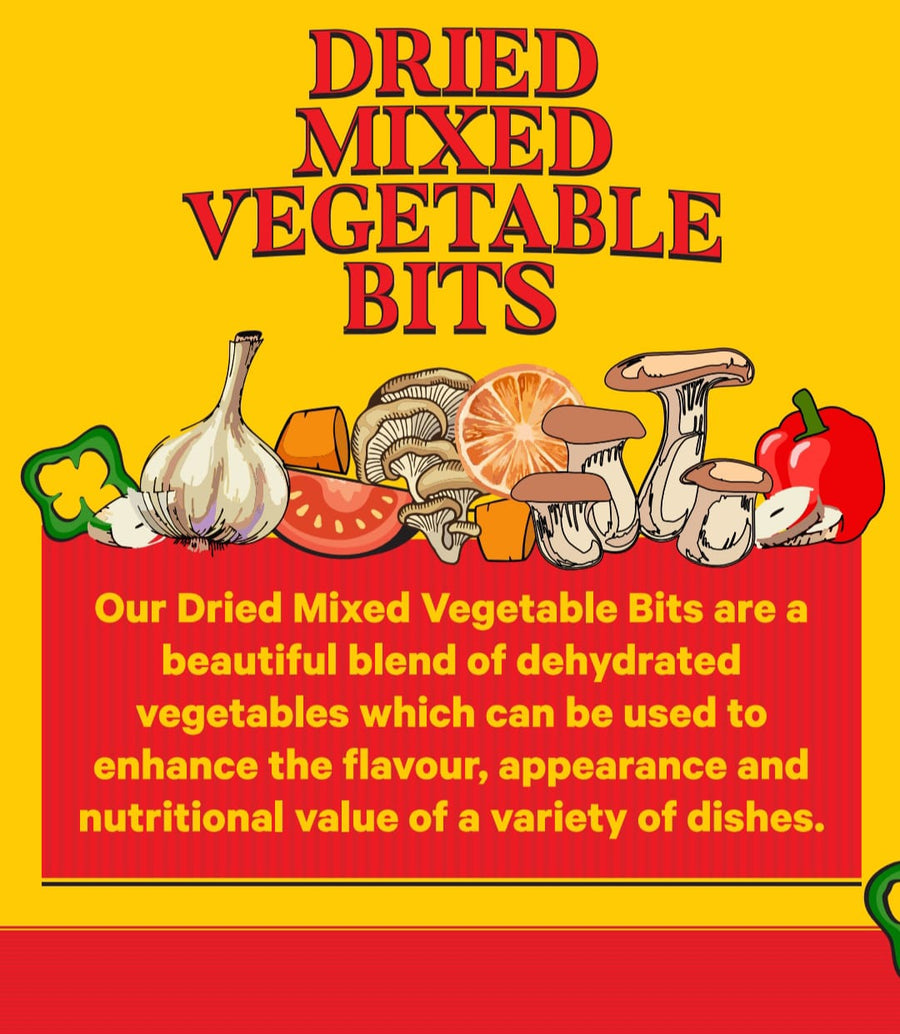 Dried Mixed Vegetable Bits - Green Apron India